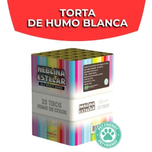 TORTA X 25 TIROS HUMO BLANCO